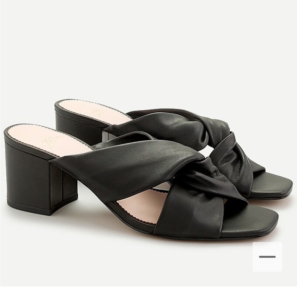 J.Crew sandal 9 Odette block heel twisted knot - Picture 1 of 10